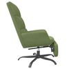 vidaXL Cadeira de descanso com apoio de p&eacute;s veludo verde-claro