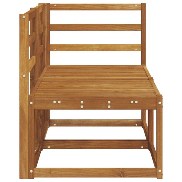 vidaXL Sof&aacute; M&eacute;dio e de Canto para Exterior 2 Pe&ccedil;a Natural