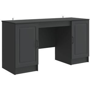 vidaXL Mesa Preto 142,5 x 50 x 75 cm Derivados de Madeira