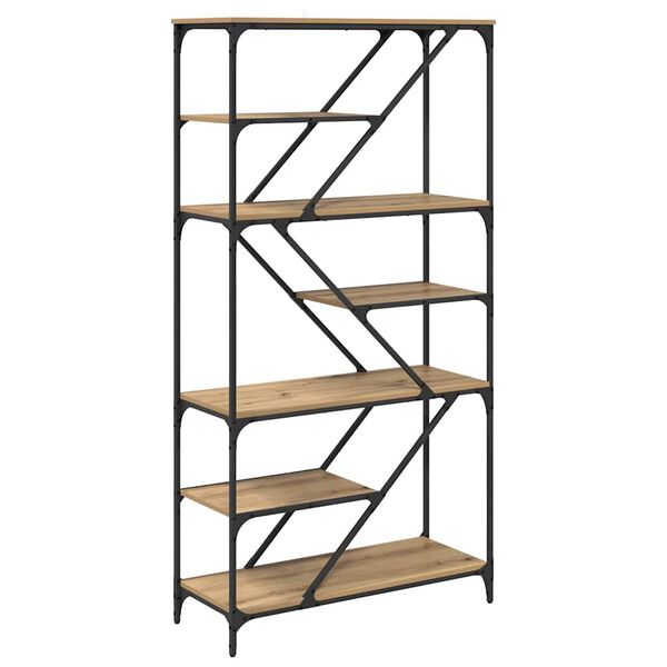 vidaXL Estante Carvalho Artesanal 91 x 36 x 176 cm Madeira processada