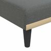 vidaXL Sof&aacute;-cama em forma de L 275x140x70 cm tecido cinzento-escuro