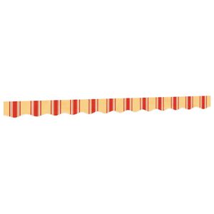 vidaXL Tecido de substitui&ccedil;&atilde;o para sanefa de toldo 300 cm riscas amarelo/laranja