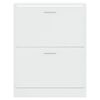 vidaXL Sapateira 63x24x81 cm derivados de madeira branco brilhante