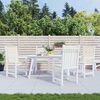 vidaXL Almofad&otilde;es lombares p/ cadeiras de jardim 4pcs oxford creme