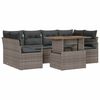 vidaXL Conjunto de Sof&aacute; de Jardim 7 unid. 6-N&uacute;mero de lugares Cinzeto
