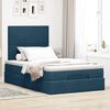 vidaXL Estrutura cama otomana colch&otilde;es 120x200cm veludo azul escuro