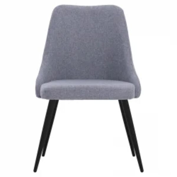 vidaXL Cadeiras de jantar 4 pcs tecido cinzento-claro