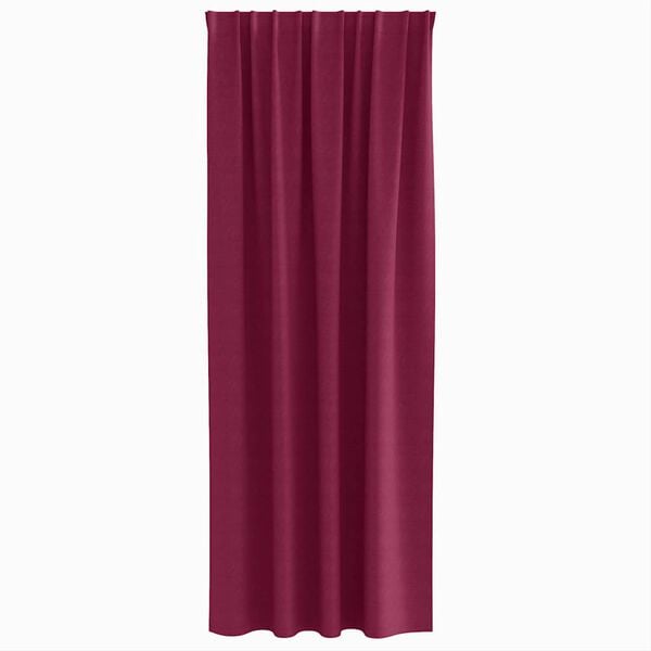 vidaXL Cortinas Blackout com Argolas 2 pcs Vinho Vermelho 225 x 140 cm