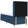 vidaXL Cama Box com colch&atilde;o Azul 80 x 200 cm tecido