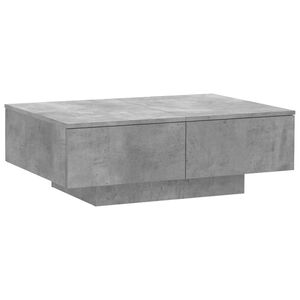 vidaXL Mesa de centro 90x60x31 cm contraplacado cinzento cimento