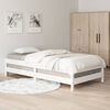 vidaXL Cama empilh&aacute;vel 80x200 cm madeira de pinho maci&ccedil;a branco
