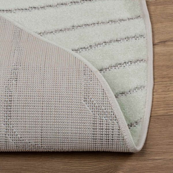 vidaXL Tapetes de &aacute;rea Redondo PALMERAS Verde &Oslash; 120 CM Poli&eacute;ster