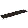 vidaXL Bancada p/ WC 220x50x(2-4)cm madeira tratada maci&ccedil;a castanho