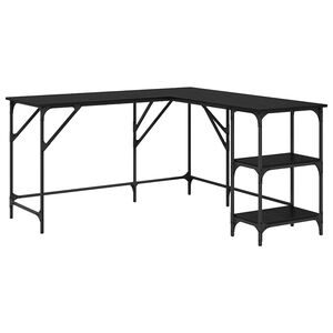 vidaXL Mesa Carvalho Preto 139 x 139 x 75 cm Derivados de Madeira