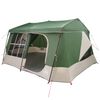 vidaXL Barraca Familiar com Cobertura Imperme&aacute;vel 9 pessoa Verde