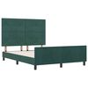 vidaXL Cama Box com cabeceira Verde Escuro 140 x 190 cm Veludo