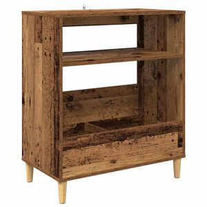 vidaXL Suporte para Toca-discos Madeira antiga 71 x 39,5 x 83 cm