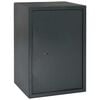 vidaXL Cofre com bloqueio Cinzento-escuro 35 x 31 x 50 cm A&ccedil;o
