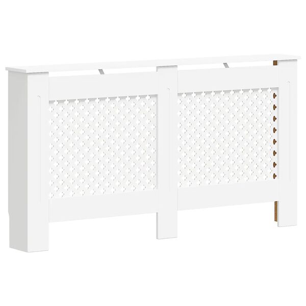 vidaXL Cobertura de radiador 152x19x81,5 cm MDF branco