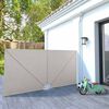 vidaXL Toldo lateral dobr&aacute;vel para terra&ccedil;o 300x150 cm creme