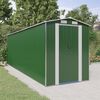 vidaXL Abrigo de jardim 192x606x223 cm aço galvanizado verde