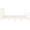 vidaXL Estrutura cama Super King Size c/ cabeceira madeira branco