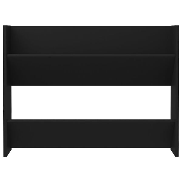 vidaXL Sapateira parede 80x18x60 cm derivados de madeira preto