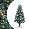 vidaXL &Aacute;rvore de Natal Artificial Verde 150 cm PVC e A&ccedil;o e Pl&aacute;stico