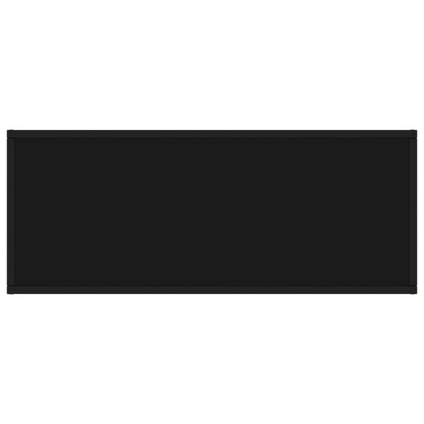 vidaXL Móvel de TV 100x40x40 cm vidro preto