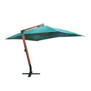 vidaXL Guarda-sol flutuante Melia 300 x 400 cm verde