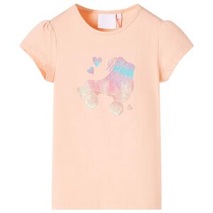 T-shirt de crian&ccedil;a laranja-claro 104