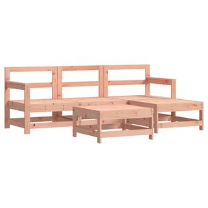 vidaXL 5 pcs conjunto lounge de jardim madeira de douglas maci&ccedil;a