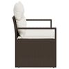 vidaXL Sof&aacute; de jardim com almofada 120 x 62 x 69 cm. vime PE