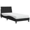 vidaXL Cama com colch&atilde;o Hanko 90x200 cm veludo preto