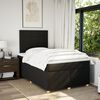 vidaXL Cama boxspring com colch&atilde;o 120x190 cm tecido preto