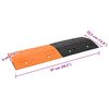 vidaXL Lomba redutora de velocidade 97x32,5x4cm borracha preto/amarelo