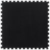 vidaXL Ladrilho de borracha 12 mm 100x100 cm preto