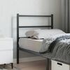 vidaXL Cabeceira de cama 75 cm metal preto