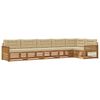 vidaXL Conjunto de Sof&aacute;s para Exterior 6 pcs Natural e Bege