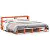 vidaXL Cama sem colch&atilde;o 200x200 cm pinho maci&ccedil;o castanho-mel