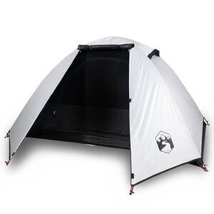 vidaXL Tenda de campismo c&uacute;pula p/ 2 pessoas opaca imperme&aacute;vel branco