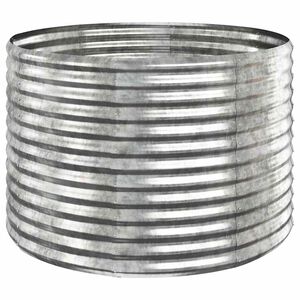 vidaXL Canteiro elevado jardim 100x100x68 a&ccedil;o galvanizado prateado