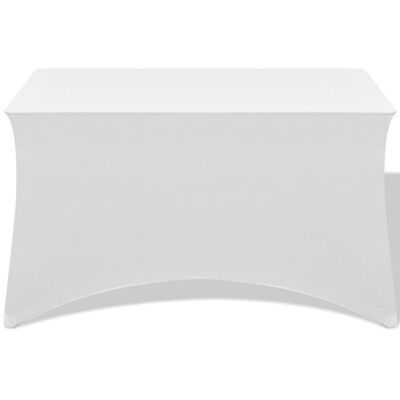 vidaXL Capa extensível para mesa 2 pcs 120x60,5x74 cm branco