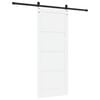 vidaXL Porta Deslizante ORKDAL Branco e Preto 83 x 202 cm