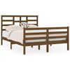 vidaXL Estrutura cama pequena de casal 120x190 cm madeira castanho-mel