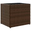 vidaXL Vaso/floreira de jardim 2 pcs 36x30x32 cm vime PE castanho