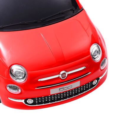 vidaXL Carro elétrico de criança Fiat 500 vermelho