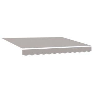 vidaXL Tecido de substitui&ccedil;&atilde;o para toldo Cinzento-claro 280 x 245 cm