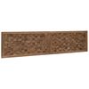 vidaXL Cabeceira de Cama Natural Madeira de Teca S&oacute;lida