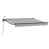 vidaXL Toldo Retr&aacute;til El&eacute;trico Antracite e Branco 2,5 x 2 m